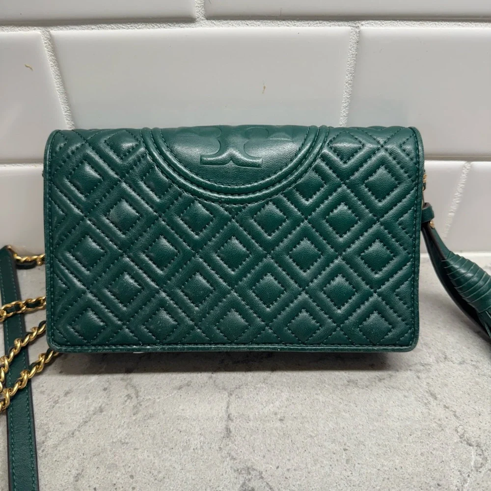 Tory Burch Emerald Green Crossbody - Picture 2 of 8
